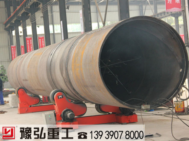 回轉干燥機筒體加工現場圖